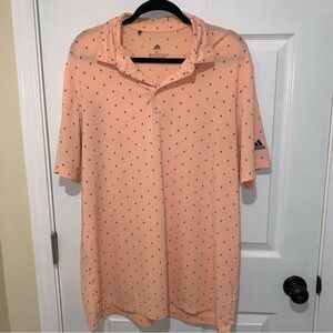 Adidas Primegreen Men’s Short Sleeve Pullover Pink Peach Size XL